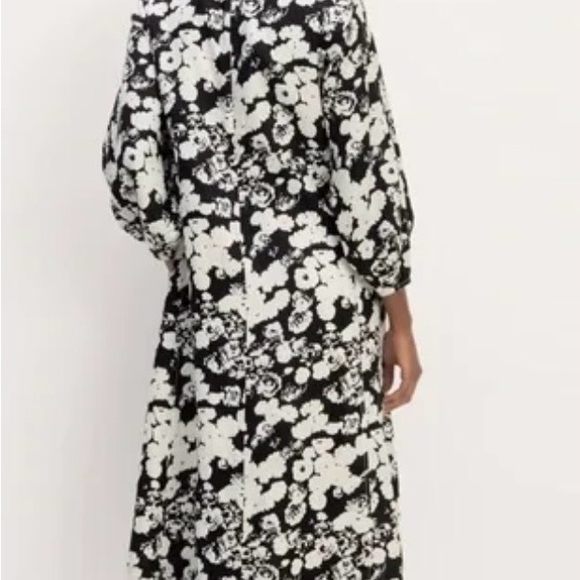 Everlane Linen A-Line Midi Floral Dress with side pockets - Size 4 - Picture 5 of 6